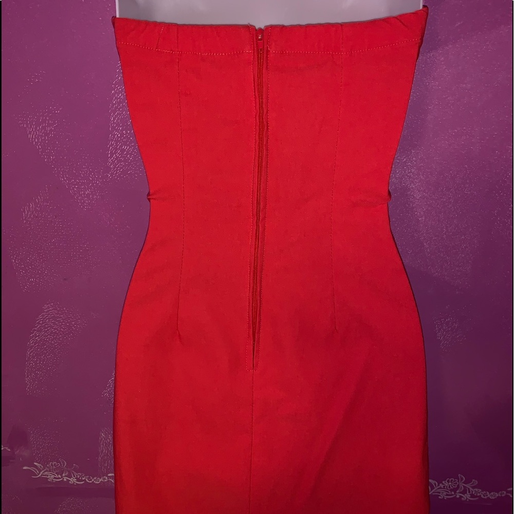 Deep V Mini Dress - Picture 3 of 4